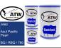 Preview: Jeep, Azul Pacific Pearl, BQ / RBQ / 760: 500ml Lackdose + 500ml Klarlack + 250ml Härter - Set, von ATW Autoteile West.